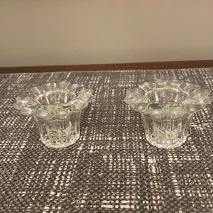 Forever Crystal set of 2 candle/votive holders.